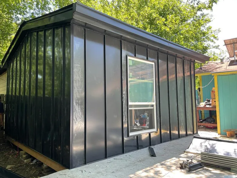 Black standing seam metal wall panels for Metal Roof Installation in Lower Nazareth